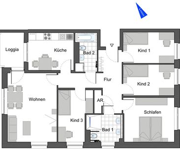 Neubauwohnung in Darmstadt-Ludwigshöh. Erstbezug! - Foto 1