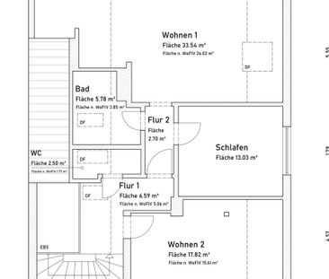 Schicke sanierte 3-Zimmer-Dachgeschosswohnung in Gießen-Wieseck - Photo 1