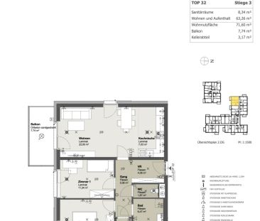 Geförderte Mietwohnung mit südseitigem Sonnenbalkon, Wohnraumlüftun... - Photo 4