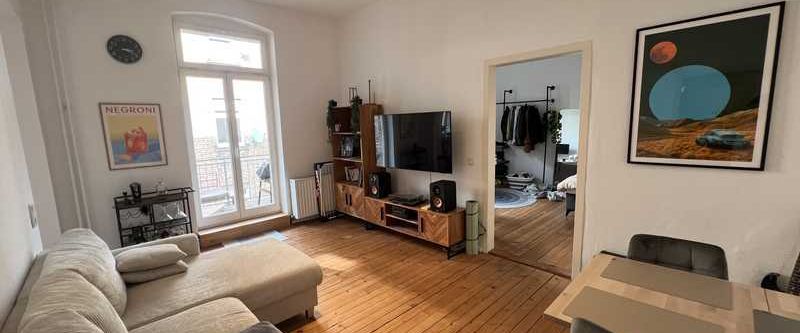 65 m² Altbauwohnung mit Balkon im Jungbusch – möbliert & all inclusive (01.11.25–31.10.26) - Foto 1