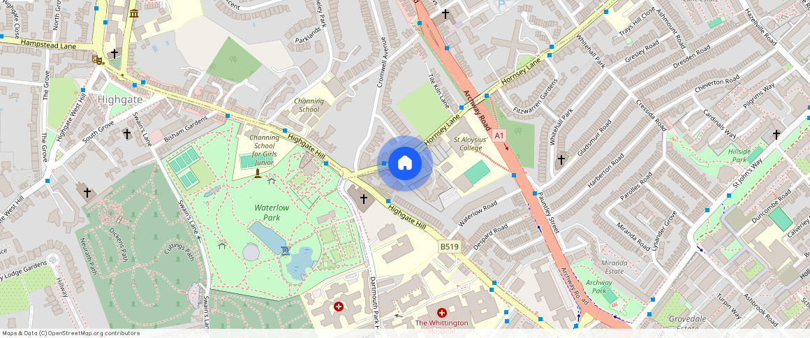 Hornsey Lanes, N6 5LX, Highgate