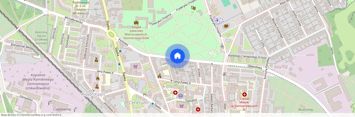 ul. Parkowa, Centrum, Siemianowice Śląskie, śląskie