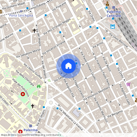 Palermo, Via Filippo Corazza - Policlinico