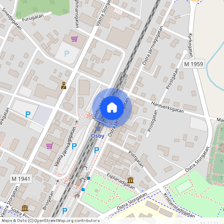 Osby, Skåne, Östra Järnvägsgatan 5 B