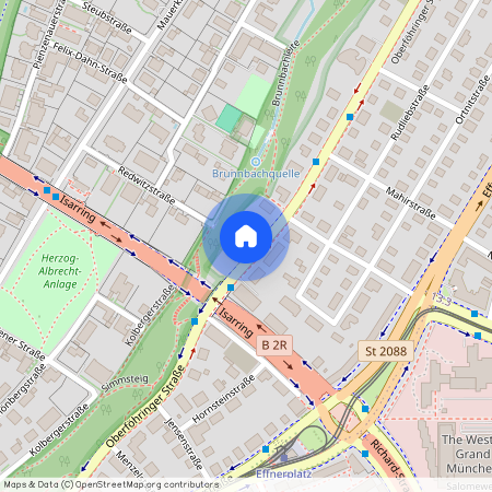 Oberföhringer Straße, 81925 München Oberföhring ca. 4, 5 km north-east of Munich-center