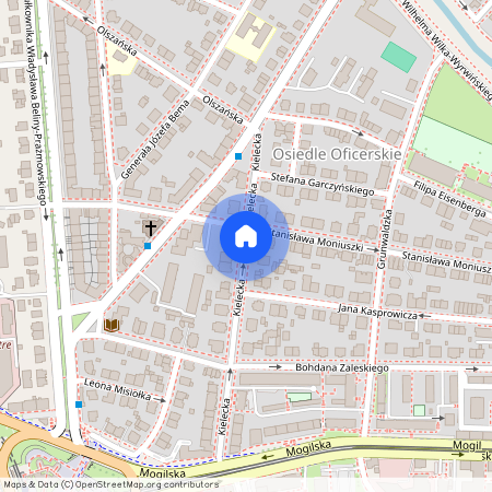 ul. Kielecka, Osiedle Oficerskie, Grzegórzki, Kraków, małopolskie