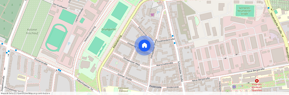 Glöwener Str. 23, 13585 Berlin OT Spandau, Zur Karte