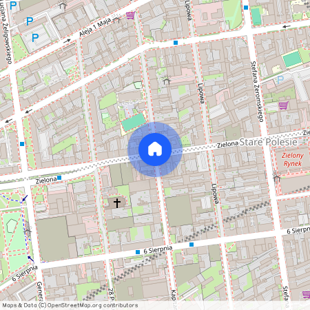 ul. Zielona, Stare Polesie, Polesie, Łódź, łódzkie