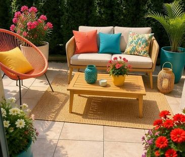 Charmant appartement de 4.5 pièces au rez avec terrasse - Foto 3