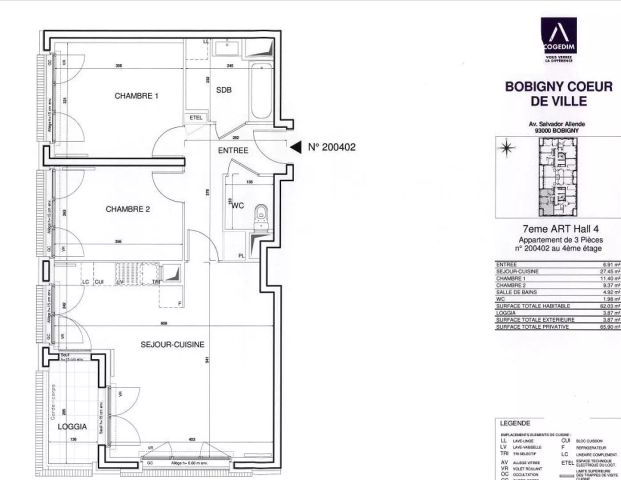 location Appartement T3 DE 61.2m² À BOBIGNY - Photo 1