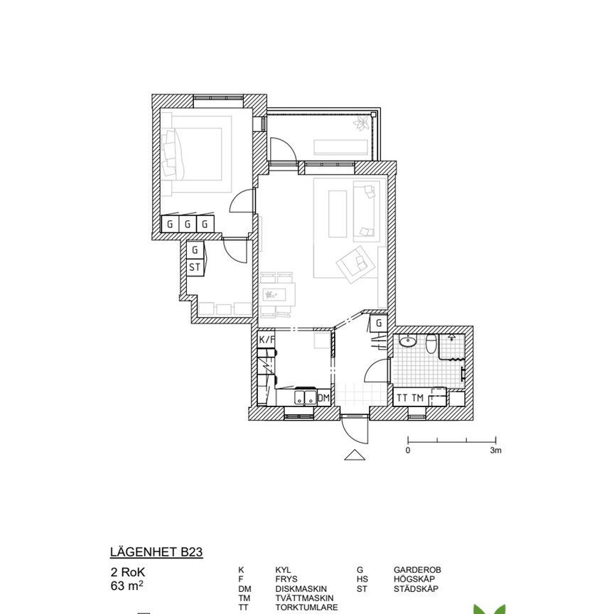 Östra Järnvägsgatan 13 C, Broby - Foto 1
