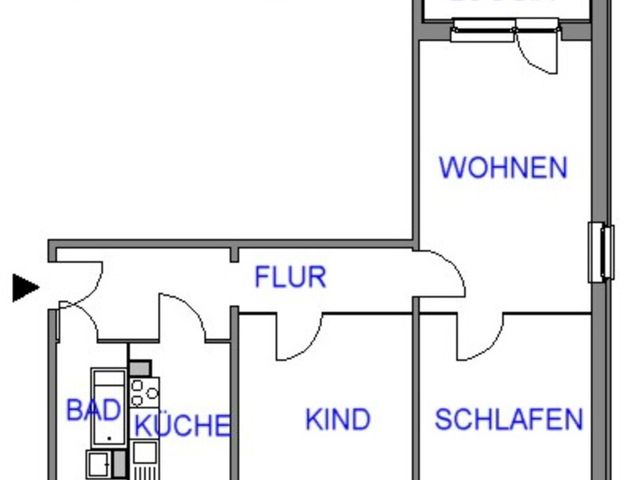 3-Raum-Wohnung - Photo 1