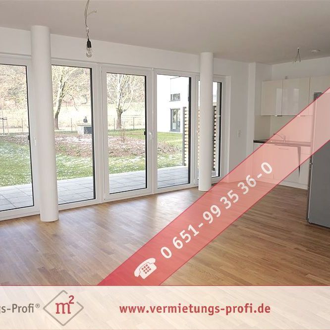 Moderne Erdgeschosswohnung mit Einbauküche und Terrasse! Mit direktem Blick auf die Mosel - Photo 1