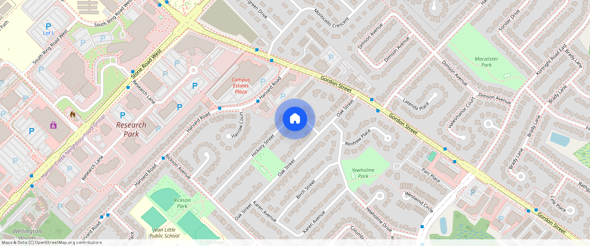 ** Hickory Street, Guelph, ON, Canada