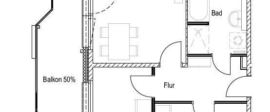 3-Raum-Wohnung mit großem Bad - Foto 1
