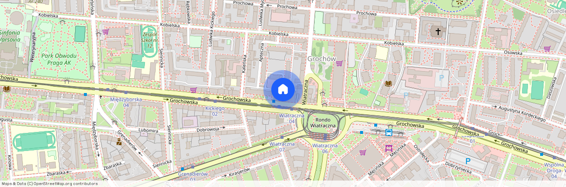 ul. Grochowska, Grochów, Praga-Południe, Warszawa, mazowieckie