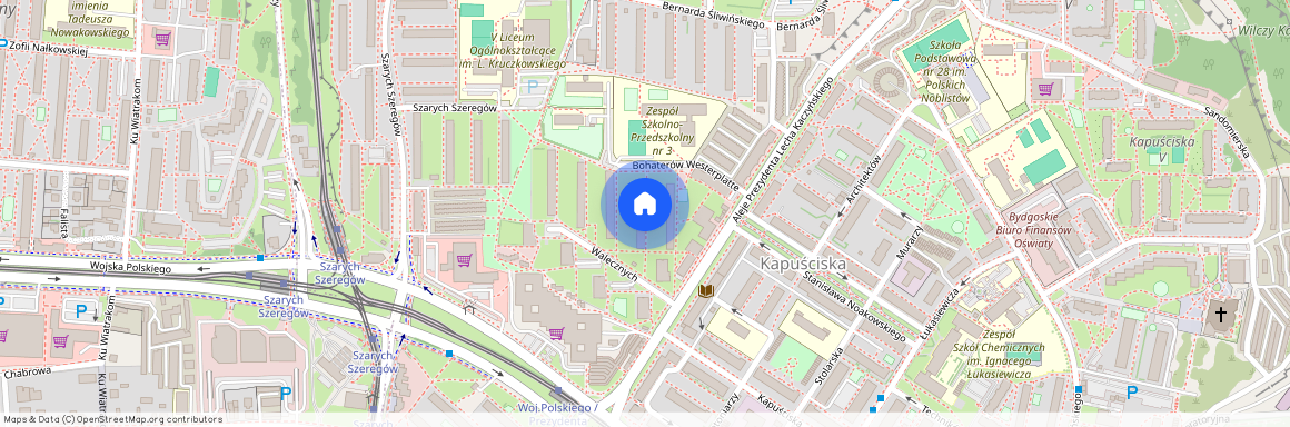 ul. Bohaterów Westerplatte, Kapuściska, Bydgoszcz, kujawsko-pomorskie