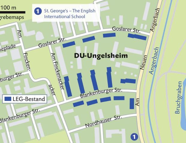 Demnächst frei! 3-Zimmer-Wohnung in Duisburg Ungelsheim - Photo 1
