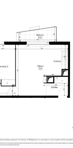 Appartement 3 pièces à louer - Photo 2