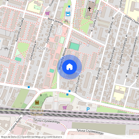 ul. Stanisława Lentza, Azory, Prądnik Biały, Kraków, małopolskie