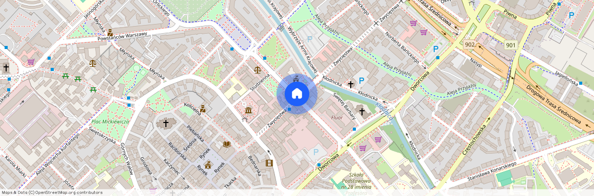 ul. Prymasa Stefana Wyszyńskiego, Śródmieście, Gliwice, śląskie