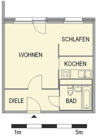 1-Raum-Wohnung - Photo 5