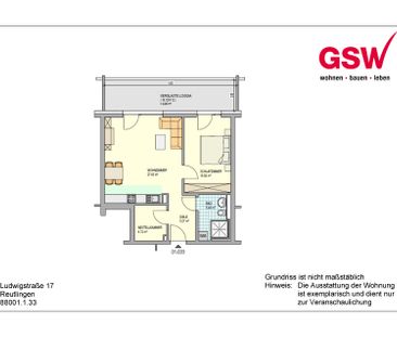 Erstbezug - Moderne und barrierefreie 2-Zimmerwohnung mit Loggia - Photo 1