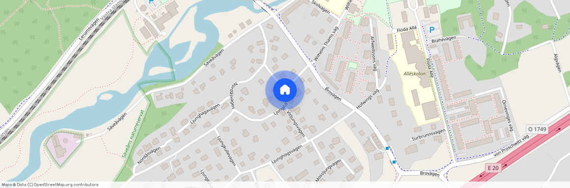 Ljunglidsvägen, Floda