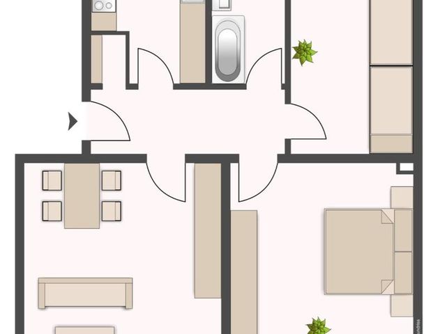 3 ZKB EG Wohnung mit Balkon in Baunatal am Baunsberg ( BTL-BA61-EL ) - Foto 1