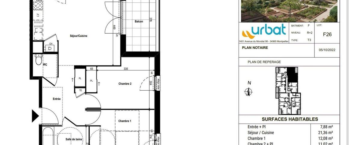 location Appartement T3 DE 59.8m² À RILLIEUX LA PAPE - Photo 1