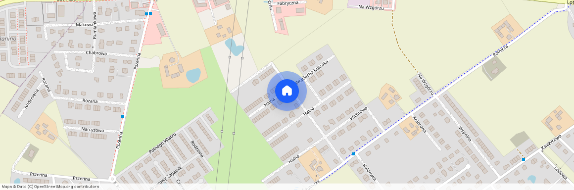 ul. Halna, Banino, Żukowo, kartuski, pomorskie