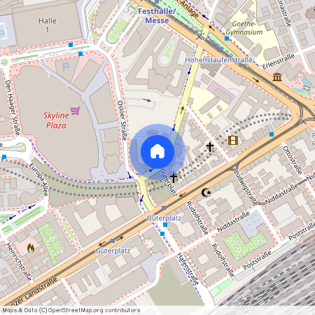 60326, Frankfurt - Europaviertel Frankfurt-Mitte - Europaviertel - Nur Tower-Gebäud Hessen