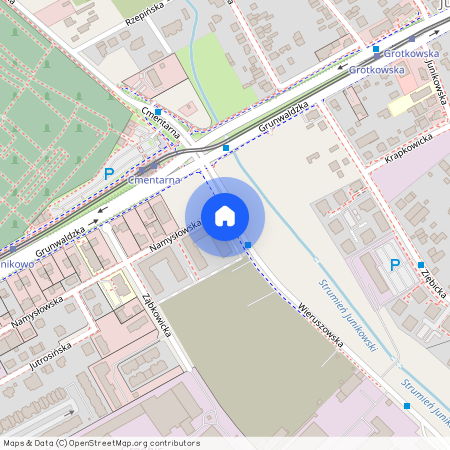 ul. Wieruszowska, Junikowo, Grunwald, Poznań, wielkopolskie