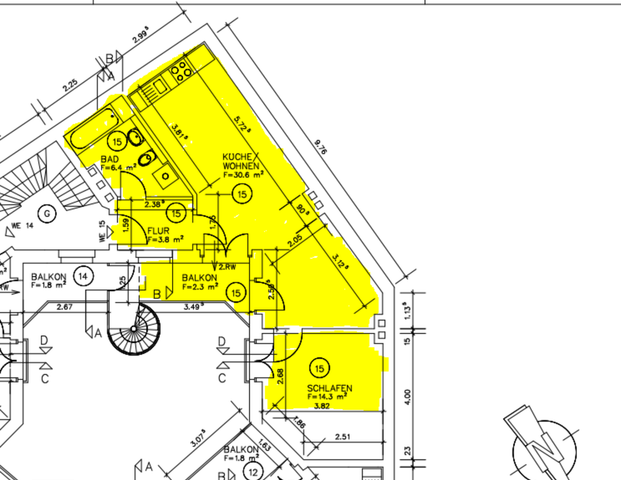 **2- Raum Wohnung** - im Herzen von Magdeburg - Foto 1