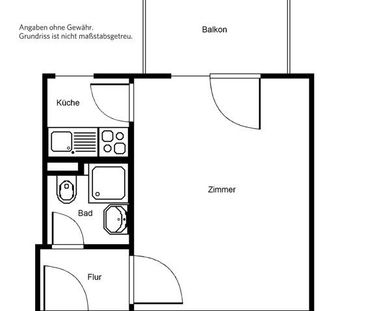 Hier macht wohnen Spaß: individuelles 1-Zimmer-Appartment - Foto 1