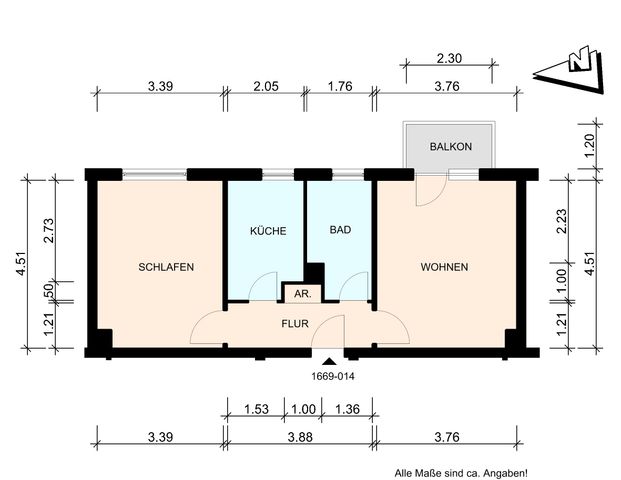 2 Raumwohnung in Hagenow zu vermieten - 19230 Hagenow - Foto 1