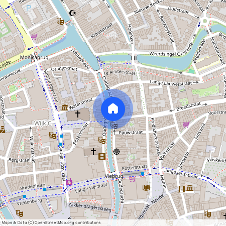 Breedstraat en Plompetorengracht en omgeving, 3511 AR, Oudegracht, Utrecht