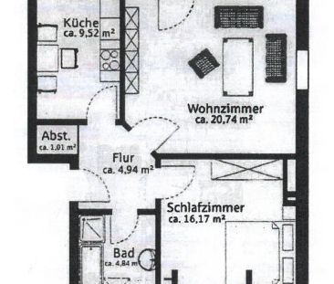 2-Zimmer-Dachgeschosswohnung mit Loggia - Foto 1