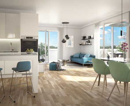 42,28qm 1Zi-W-Terrassenwohnung, Erstbezug, ökologische Bauweise - Foto 4