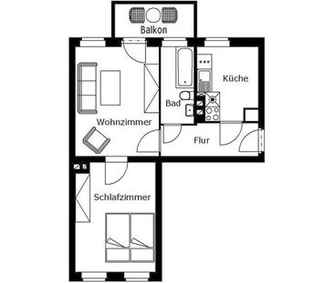 Helles Wohnglück in zentraler Lage von Plauen – 2-Zimmer-Traum mit ... - Photo 3