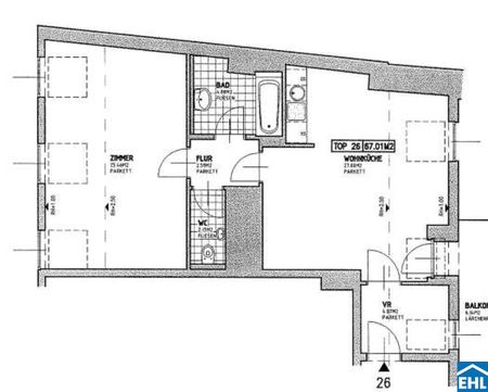 Schöne, großzügige 2 Zimmer-Altbauwohnung im 7. Bezirk - Foto 4
