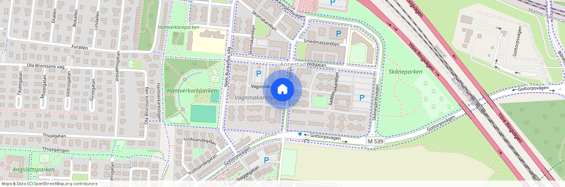 Vagnmakarebyn, Bunkeflostrand