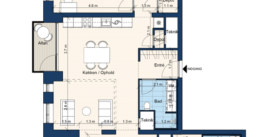 Frederiksbrovej 6, 14. Dør 1 - Foto 2