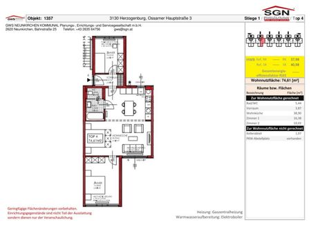 3 Zimmer-Wohnung in Herzogenburg zu vermieten - Photo 2