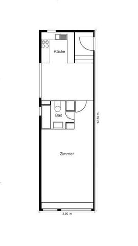 1.5 Zimmer, 45 m², EG - Foto 3