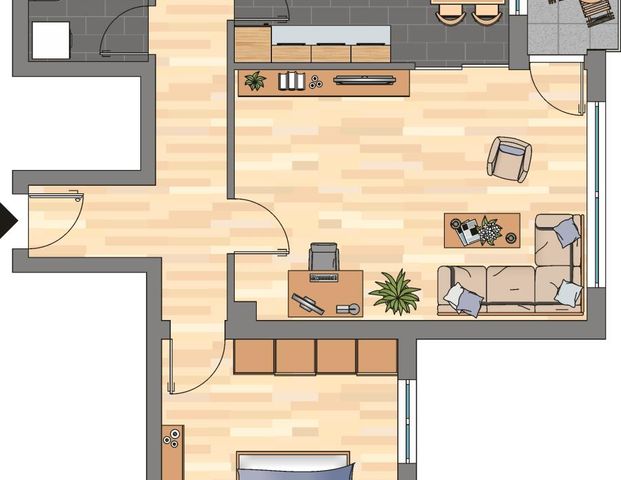 2-Zimmer-Wohnung in Worms - Photo 1