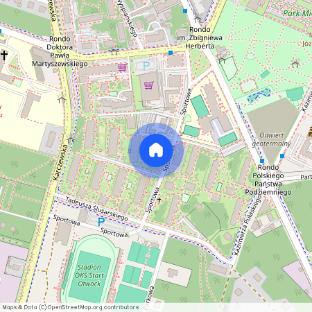 Otwocki, Otwock, Stadion, Sportowa