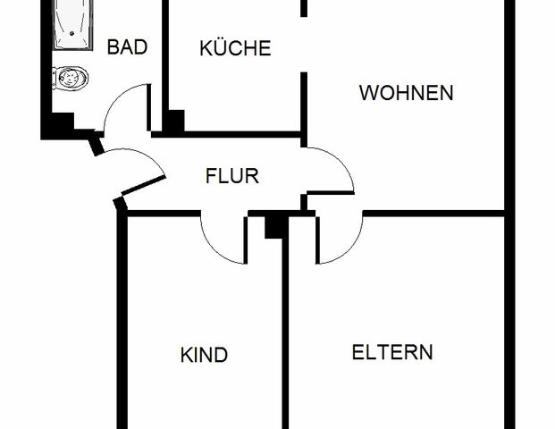 3-Zimmer-Wohnung in Gelsenkirchen Scholven - Foto 1