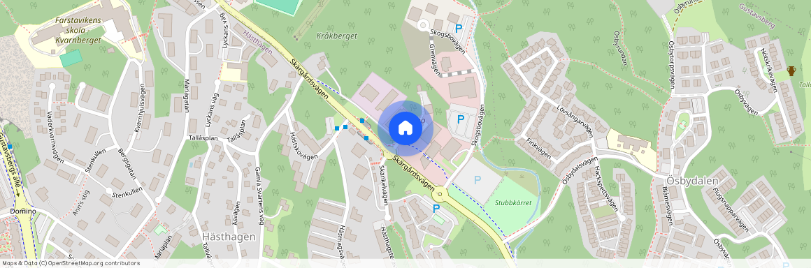 Skogsbovägen, Gustavsberg