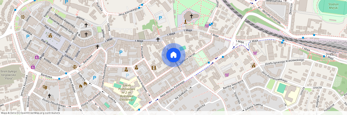 ul. Sebastiana Klonowica, Śródmieście, Jelenia Góra, dolnośląskie